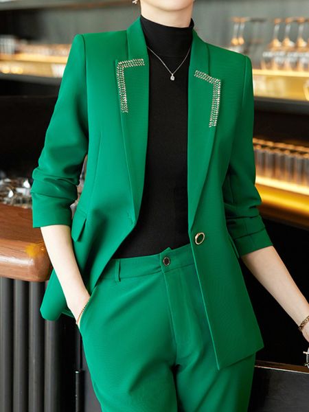 women's suits blazers women elegant casual blazer pantsuit vintage office business jackets straight trousers suit female fashion 2 piec, White;black
women's suits blazers women elegant casual blazer pantsuit vintage office business jackets straight trousers suit female fashion 2 piec, White;black