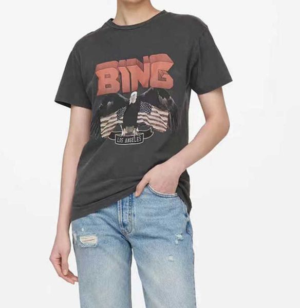 anine bing niche eagle vintage tee designer flag print stir-fried washing t shirt women cotton short-sleeved t-shirt summer polo motions ab, White
anine bing niche eagle vintage tee designer flag print stir-fried washing t shirt women cotton short-sleeved t-shirt summer polo motions ab, White
