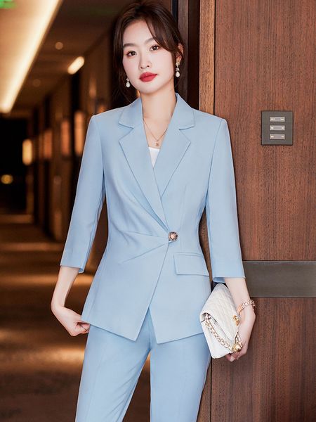 women's suits blazers half sleeve elegant blazers fabric women business suits pantsuits with pants and jackets coat office professional, White;black
women's suits blazers half sleeve elegant blazers fabric women business suits pantsuits with pants and jackets coat office professional, White;black