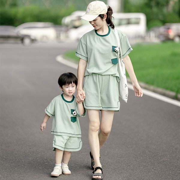 family matching outfits family matching outfits summer cartoon panda casual shorts mother-kids cotton two-piece suit sets 230316, Blue
family matching outfits family matching outfits summer cartoon panda casual shorts mother-kids cotton two-piece suit sets 230316, Blue