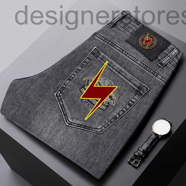 men's jeans designer spring and summer slim jeans men's new gray soft personality elastic small leg straight trousers men t70f, Blue
men's jeans designer spring and summer slim jeans men's new gray soft personality elastic small leg straight trousers men t70f, Blue