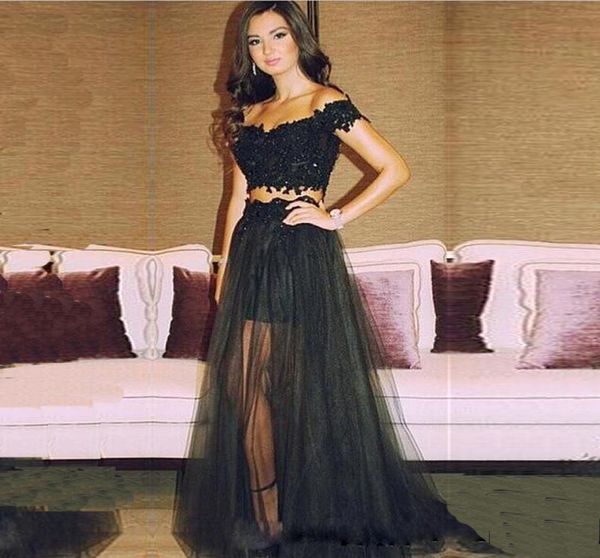 off shoulder short sleeve appliques prom dresses black lace long evening dresses long two piece prom party dresses3094519
off shoulder short sleeve appliques prom dresses black lace long evening dresses long two piece prom party dresses3094519