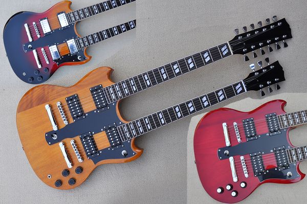 factory custom double neck electric guitar with 6 and 12 strings guitar bolt on body chrome hardware black pickguard offer customized
factory custom double neck electric guitar with 6 and 12 strings guitar bolt on body chrome hardware black pickguard offer customized