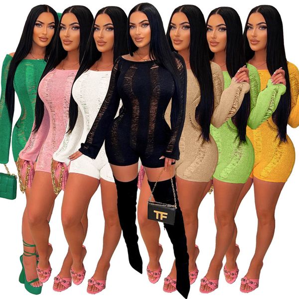 wholesale backless knitted short jumpsuit long sleeve see throught rompers night club outfits women clothing 9472, Black;white
wholesale backless knitted short jumpsuit long sleeve see throught rompers night club outfits women clothing 9472, Black;white