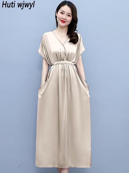 casual dresses summer casual satin bodycon midi robe women chic prom party v-neck night dress fashion elegant solid beach long dress 230316, Black;gray
casual dresses summer casual satin bodycon midi robe women chic prom party v-neck night dress fashion elegant solid beach long dress 230316, Black;gray