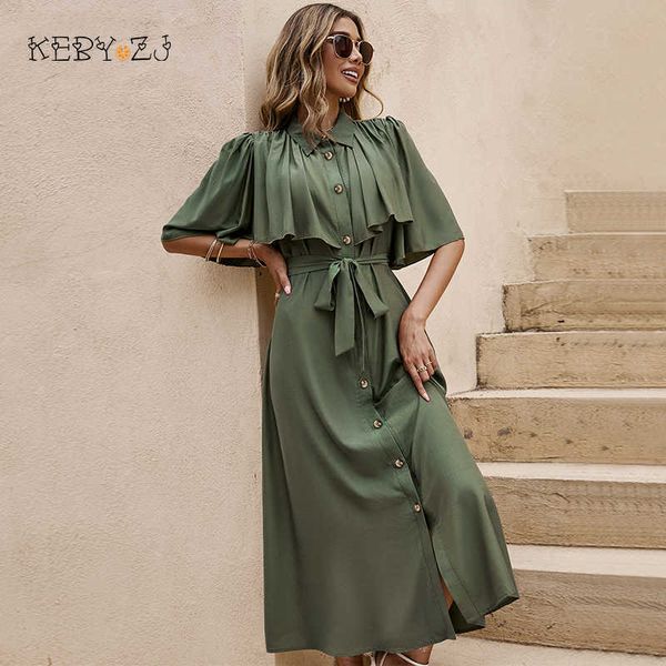 casual dresses solid women shirt dress autumn short sleeve high waist a line luxury buttons party summer elegant maxi 230316, Black;gray
casual dresses solid women shirt dress autumn short sleeve high waist a line luxury buttons party summer elegant maxi 230316, Black;gray