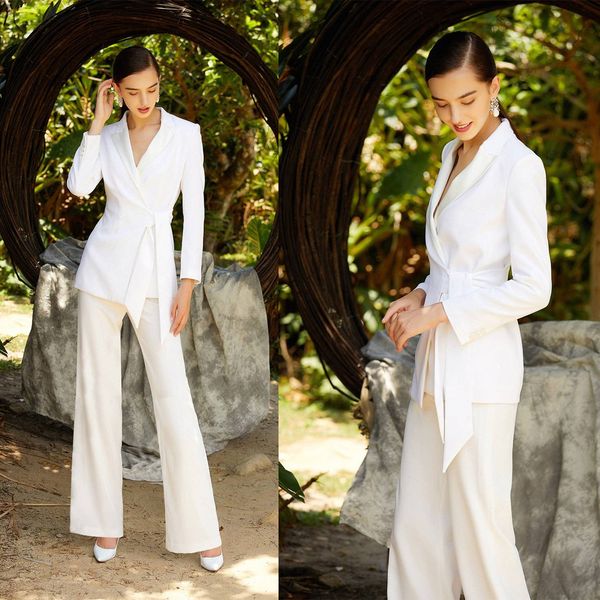 white elegant women blazer suits tailored lady pants sets prom formal guest wear for wedding 2 pieces, Black;red
white elegant women blazer suits tailored lady pants sets prom formal guest wear for wedding 2 pieces, Black;red
