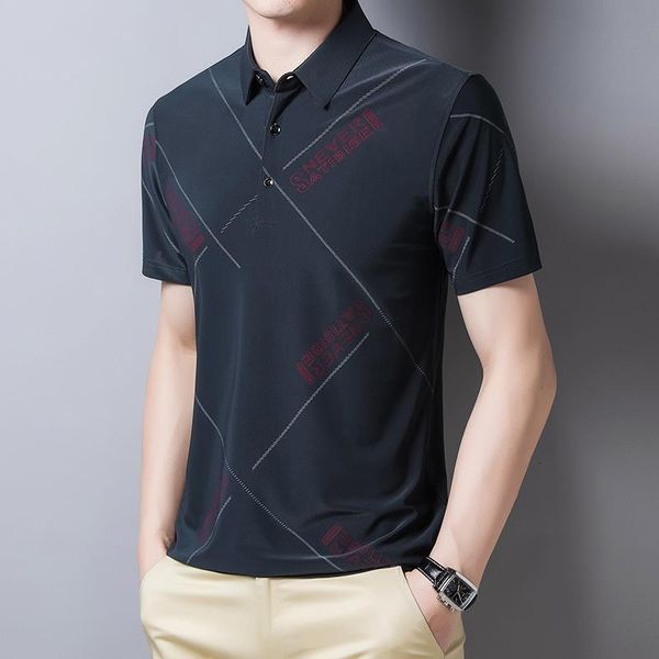 men's polos men's polo shirt casual business solid shirts short-sleeved homme fashion slim lapel ice thin tee letter printing 230, White;black
men's polos men's polo shirt casual business solid shirts short-sleeved homme fashion slim lapel ice thin tee letter printing 230, White;black