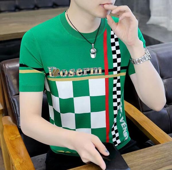 men's t-shirts luxury bee knitted tshirt korean o-neck short sleeve tees streetwear male social club slim fit casual t-shirt, White;black
men's t-shirts luxury bee knitted tshirt korean o-neck short sleeve tees streetwear male social club slim fit casual t-shirt, White;black