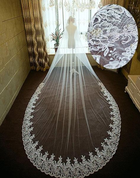 veil long chapel train one layer bridal veil long wedding veil tulle lace edge pearls bridal accessories3446575, Black
veil long chapel train one layer bridal veil long wedding veil tulle lace edge pearls bridal accessories3446575, Black
