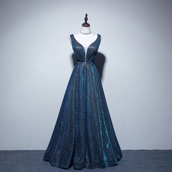 new starry peacock blue prom dresses a-line v neck sequins sleeveless long tulle formal banquet annual meeting satin evening gown 2023, Black
new starry peacock blue prom dresses a-line v neck sequins sleeveless long tulle formal banquet annual meeting satin evening gown 2023, Black