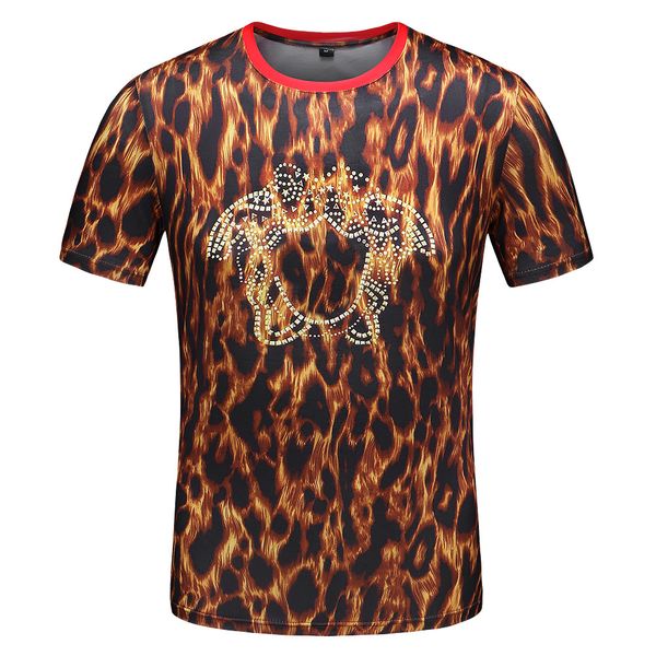 designer men's t-shirt medusa leopard stick diamond print casual fashion breathable anti-wrinkle men's and women's same style, White;black
designer men's t-shirt medusa leopard stick diamond print casual fashion breathable anti-wrinkle men's and women's same style, White;black