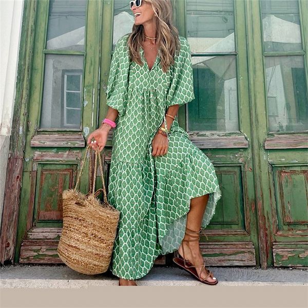 casual dresses women puff sleeve dress summer elegant boho holiday beach dress vestidos female casual floral half sleeve v-neck dress 230316, Black;gray
casual dresses women puff sleeve dress summer elegant boho holiday beach dress vestidos female casual floral half sleeve v-neck dress 230316, Black;gray