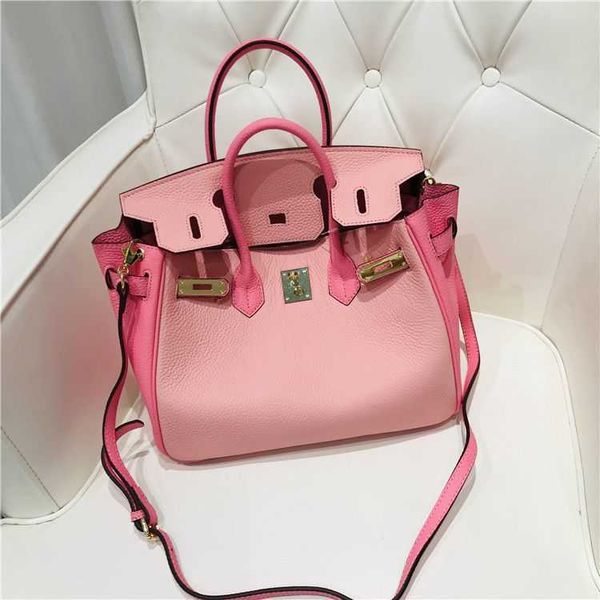 handbag designer herms birkins bags color matching layer skin lychee pattern portable one-shoulder bagwith logo
handbag designer herms birkins bags color matching layer skin lychee pattern portable one-shoulder bagwith logo