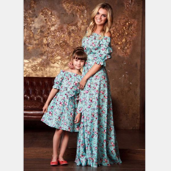 family matching outfits girls and mothers spring and summer fashion print a-line half sleeve one shoulder lotus sleeve dress 230316, Blue
family matching outfits girls and mothers spring and summer fashion print a-line half sleeve one shoulder lotus sleeve dress 230316, Blue