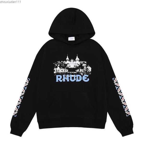 rhude casino hd castle print fashion label high street loose casual couple hoodie sweater, Black
rhude casino hd castle print fashion label high street loose casual couple hoodie sweater, Black