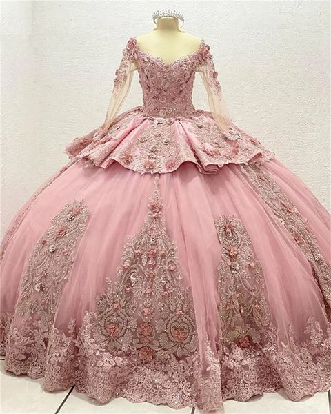 pink long sleeve princess quinceanera dresses 2023 floral applique peplum lace-up corset prom vestidos rosas para quinceaneras, Blue;red
pink long sleeve princess quinceanera dresses 2023 floral applique peplum lace-up corset prom vestidos rosas para quinceaneras, Blue;red