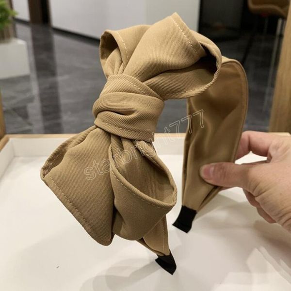 fashion women headband big bowknot side knot hairband casual classic headwear solid color turban hair accessories, Slivery;white
fashion women headband big bowknot side knot hairband casual classic headwear solid color turban hair accessories, Slivery;white