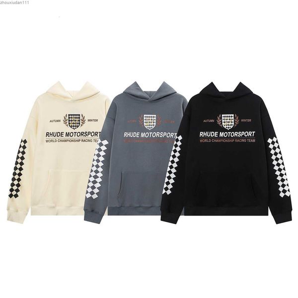 american fashion brand rhude high street letter-printed loose casual men and women lovers hooded sweater, Black
american fashion brand rhude high street letter-printed loose casual men and women lovers hooded sweater, Black
