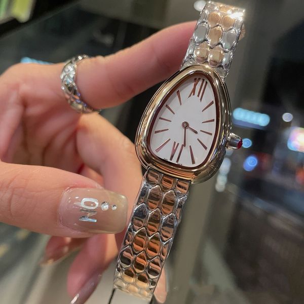 swiss womens watch gilded gold snake beautiful wristwatch classic fine steel band quartz womens watch, Slivery;brown
swiss womens watch gilded gold snake beautiful wristwatch classic fine steel band quartz womens watch, Slivery;brown