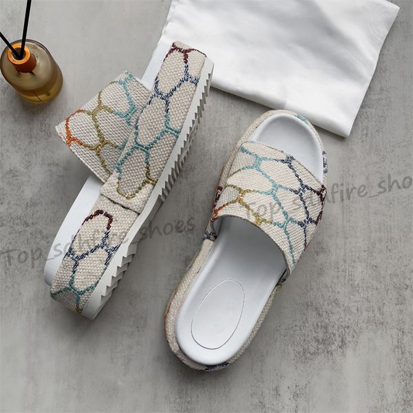2023 womens slippers fashion embroidered canvas designer slides slip mens 60mm canvas covered platform sandals, Black
2023 womens slippers fashion embroidered canvas designer slides slip mens 60mm canvas covered platform sandals, Black