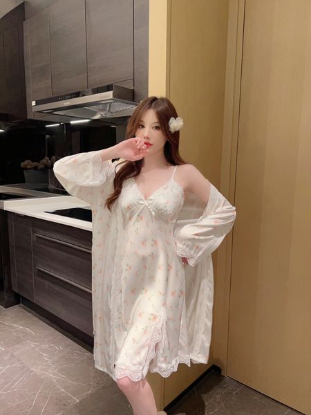 bikini swimsuit robe sets for women 2 piece satin nightdress v neck lace cami sleepwear plus size pajamas sets, White;black
bikini swimsuit robe sets for women 2 piece satin nightdress v neck lace cami sleepwear plus size pajamas sets, White;black