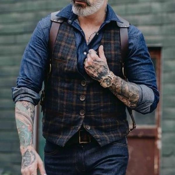 mens vests spring and autumn mens brand british style european and american plaid vest mens wholesale 230313, Black;white
mens vests spring and autumn mens brand british style european and american plaid vest mens wholesale 230313, Black;white
