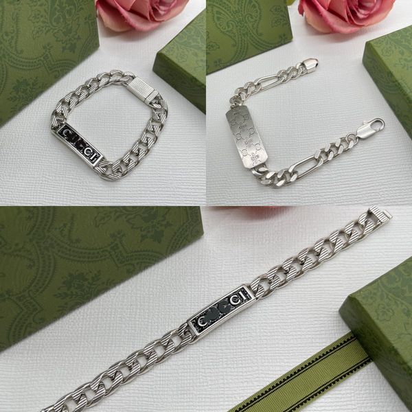 designer jewelry titanium steel cuban chain bracelet man woman hip hop double letter bracelets valentine's holiday gift, Black
designer jewelry titanium steel cuban chain bracelet man woman hip hop double letter bracelets valentine's holiday gift, Black