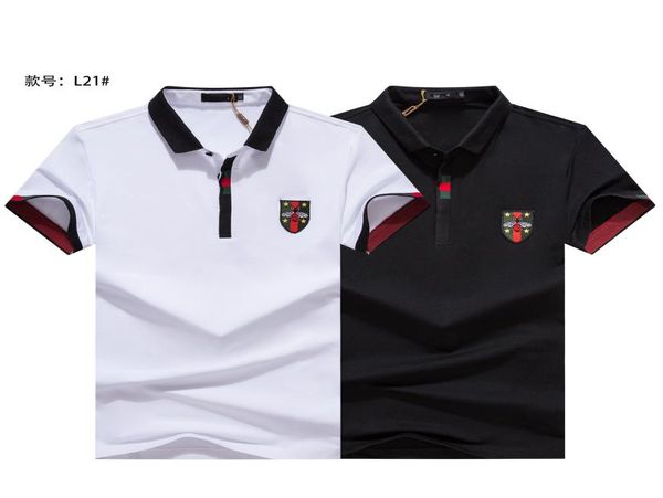 22ss brands solid cotton polo with striped embroideries men polo shirt collar polos mens t shirts clothing shorts poloshirt g6154612453, White;black
22ss brands solid cotton polo with striped embroideries men polo shirt collar polos mens t shirts clothing shorts poloshirt g6154612453, White;black