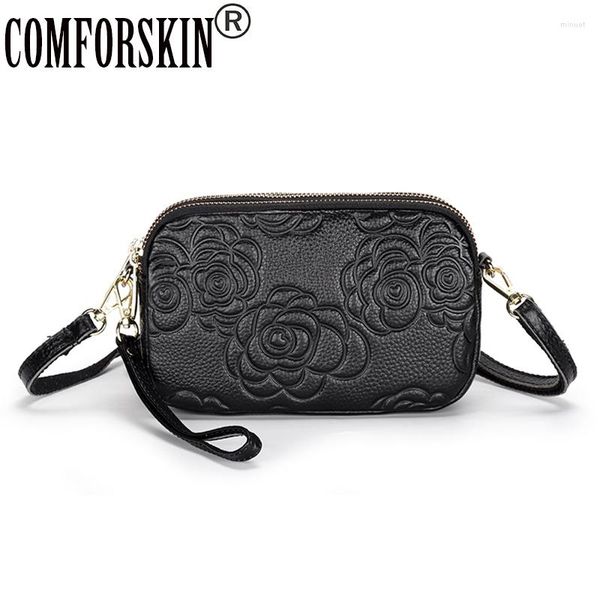shoulder bags genuine leather women messenger bag embossing flower small three zipper lining cross-body for
shoulder bags genuine leather women messenger bag embossing flower small three zipper lining cross-body for