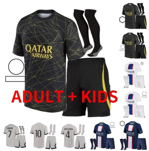 22 23 hakimi sergio ramos paris soccer jerseys maillot de foot 2023 mbappe shirt men kids hommes enfants black verratti marquinhos fabian ki, Black;yellow
22 23 hakimi sergio ramos paris soccer jerseys maillot de foot 2023 mbappe shirt men kids hommes enfants black verratti marquinhos fabian ki, Black;yellow