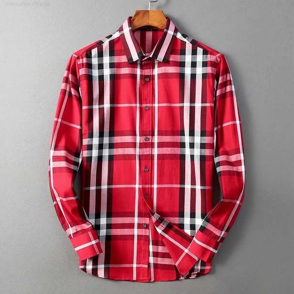 bburbry luxury designer shirt spring and autumn men's british classic plaid long sleeve shirt business cotton versatile men, White;black
bburbry luxury designer shirt spring and autumn men's british classic plaid long sleeve shirt business cotton versatile men, White;black