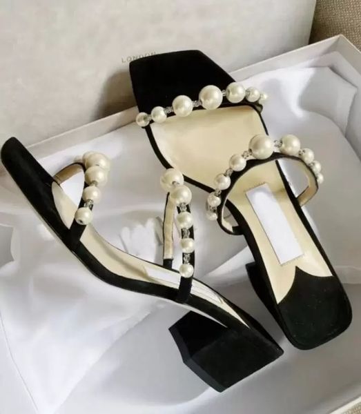 2023 luxurious design dress shoe amara women sandal pearl strap slippers chunky heels mule square toe lady summer pumps party wedding eu35-4, Black
2023 luxurious design dress shoe amara women sandal pearl strap slippers chunky heels mule square toe lady summer pumps party wedding eu35-4, Black