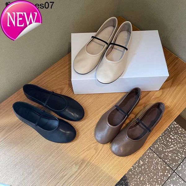 the row classic genuine leather mary jane ballet shoes for women in spring and autumn 2023 elegant and simple, Black
the row classic genuine leather mary jane ballet shoes for women in spring and autumn 2023 elegant and simple, Black