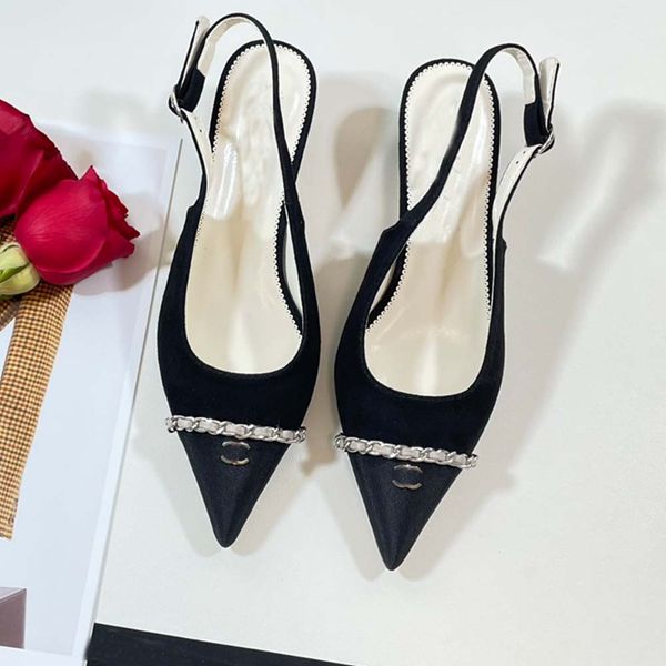 slotted baotou sandals luxury brand 2023 new women's fashion versatile baotou leather pointed middle heel commuting single shoes, Black
slotted baotou sandals luxury brand 2023 new women's fashion versatile baotou leather pointed middle heel commuting single shoes, Black
