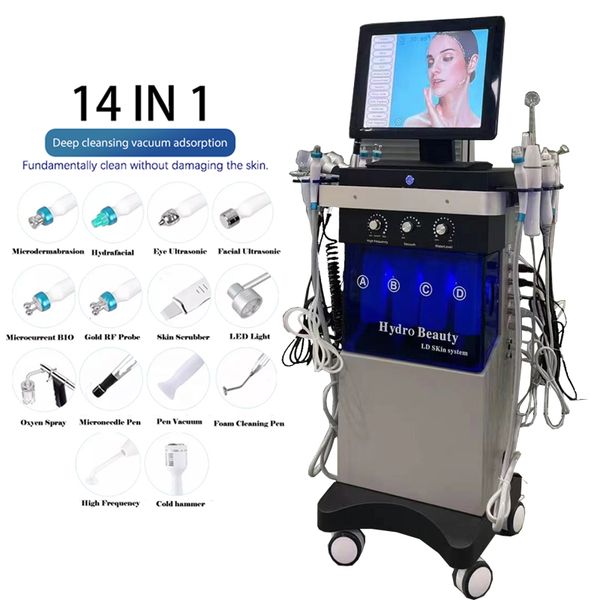14 in 1 hydrafacial machine hydro dermabrasion jet peeling microdermabrasion deep cleaning water aqua facial skin tightening lifting for spa
14 in 1 hydrafacial machine hydro dermabrasion jet peeling microdermabrasion deep cleaning water aqua facial skin tightening lifting for spa