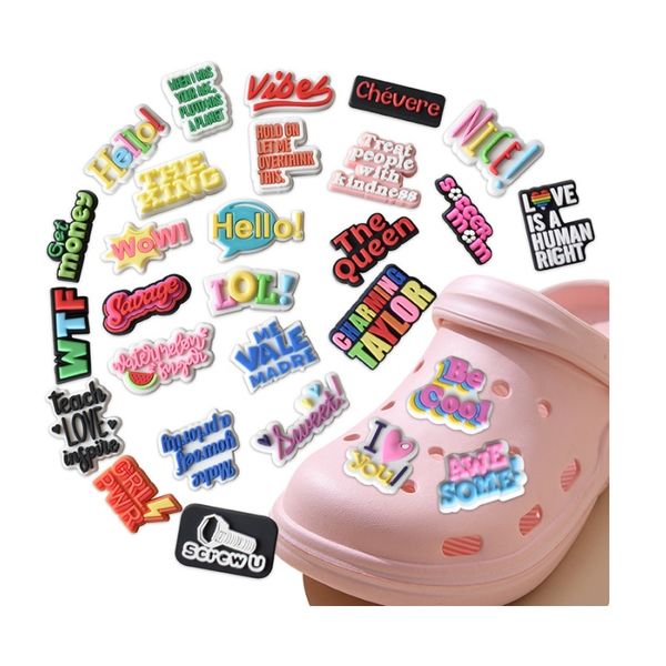 cartoon pvc charms accessories diy shoes decoration croc jibz kids favor kawaii cute charm greeting words letters buckle, White;pink
cartoon pvc charms accessories diy shoes decoration croc jibz kids favor kawaii cute charm greeting words letters buckle, White;pink