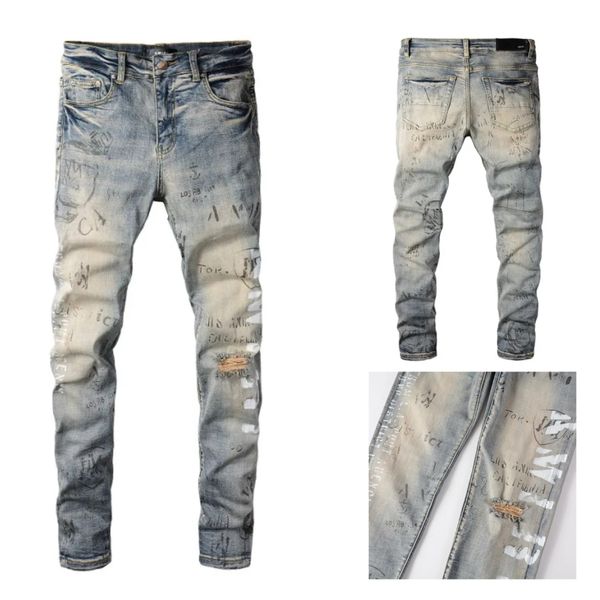biker amirly holes new denim arrivals jean mens pantalones jeans rock trousers revival coolguy luxury designer pants man clothing #869, Blue
biker amirly holes new denim arrivals jean mens pantalones jeans rock trousers revival coolguy luxury designer pants man clothing #869, Blue