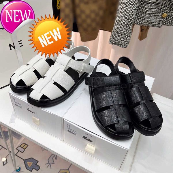designer 2023 new summer roman sandals ladies casual shoes the row designer classic fashion leather buckle hollow weave flat heel thick bott, Black
designer 2023 new summer roman sandals ladies casual shoes the row designer classic fashion leather buckle hollow weave flat heel thick bott, Black