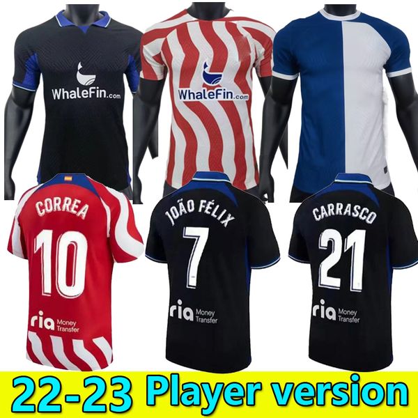 player version atletico madrids 120th soccer jerseys 22 23 joao felix home 2022 2023 m. llorente correa camiseta football shirts uniforms gr, Black;yellow
player version atletico madrids 120th soccer jerseys 22 23 joao felix home 2022 2023 m. llorente correa camiseta football shirts uniforms gr, Black;yellow