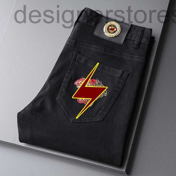 men's jeans designer embroidered jeans men's new fashion elastic slim straight pants u8t0, Blue
men's jeans designer embroidered jeans men's new fashion elastic slim straight pants u8t0, Blue
