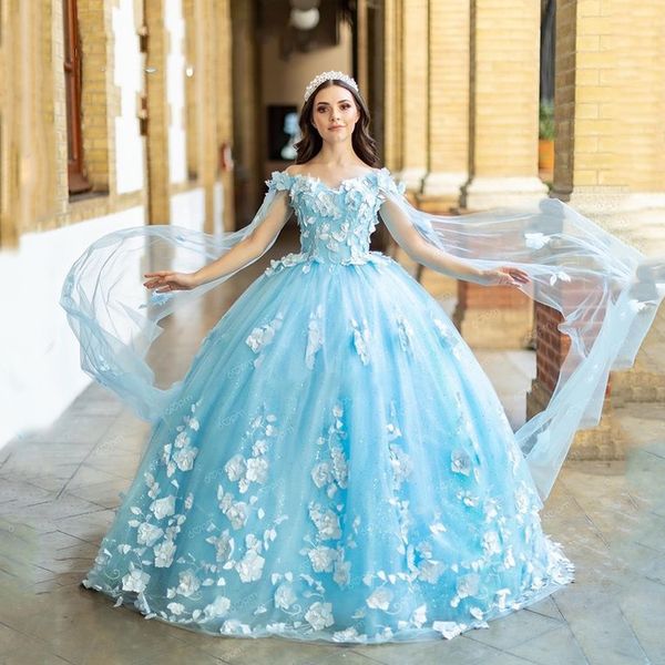 princess quinceanera dresses 2023 sweetheart corset ball gown for lady sweetie 15 sky blue tulle 3d flower with cape quinceanera gown, Blue;red
princess quinceanera dresses 2023 sweetheart corset ball gown for lady sweetie 15 sky blue tulle 3d flower with cape quinceanera gown, Blue;red