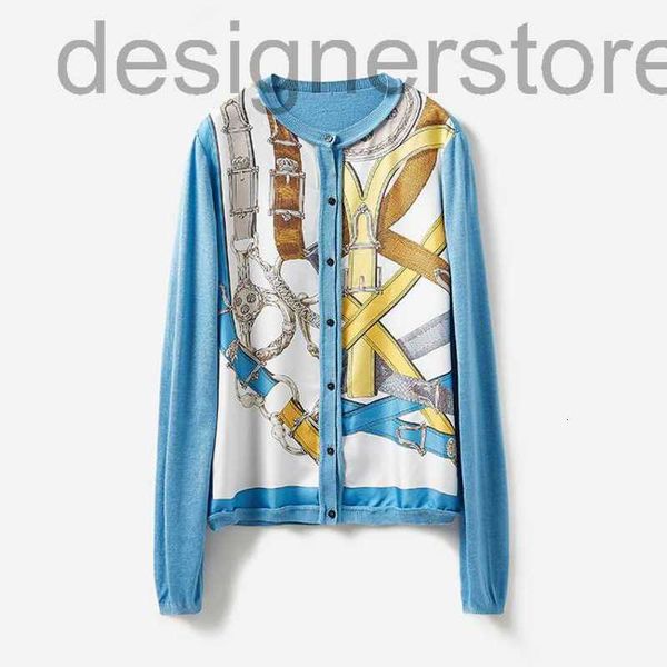 women's knits & tees designer spliced round neck knitted cardigan for women ceg9, White
women's knits & tees designer spliced round neck knitted cardigan for women ceg9, White