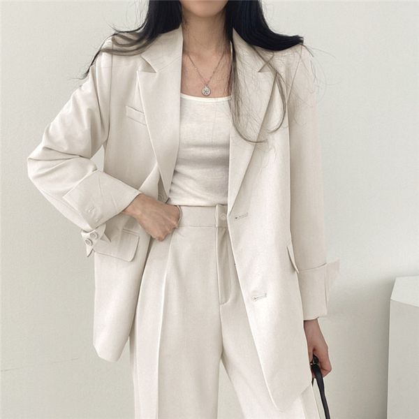 womens two piece pants women casual blazers coats chic loose single breasted office lady pantsuit solid elegant suit and trousers outerwear, White
womens two piece pants women casual blazers coats chic loose single breasted office lady pantsuit solid elegant suit and trousers outerwear, White