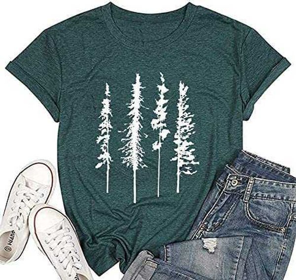 women blouse pine tree pattern shirt summer hiking camping athletic tees nature casual comfy clothespl96, White
women blouse pine tree pattern shirt summer hiking camping athletic tees nature casual comfy clothespl96, White
