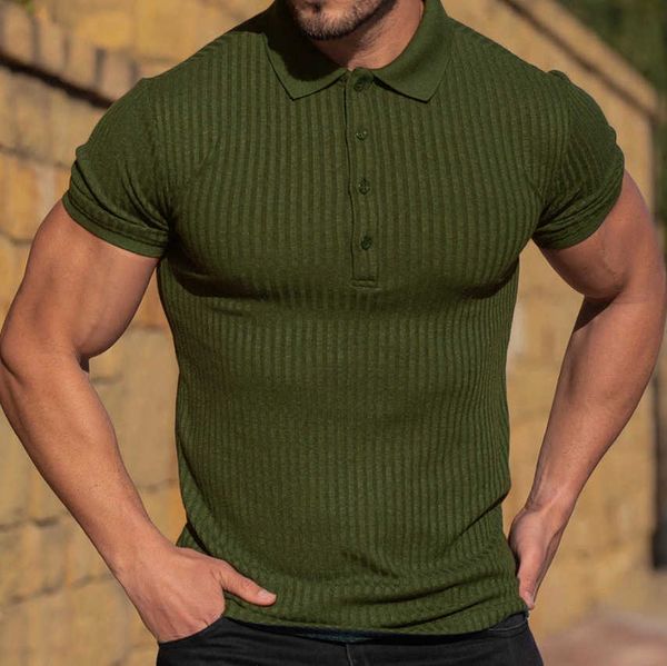 men's t-shirt men's summer sports fitness leisure elastic vertical short sleeve polo shirt men, White;black
men's t-shirt men's summer sports fitness leisure elastic vertical short sleeve polo shirt men, White;black