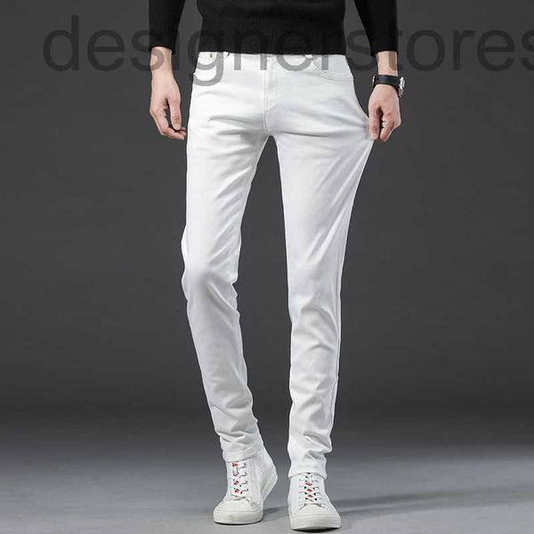 men's jeans designer black and white spring summer new jeans men's slim elastic leg straight pants thin jd2j, Blue
men's jeans designer black and white spring summer new jeans men's slim elastic leg straight pants thin jd2j, Blue