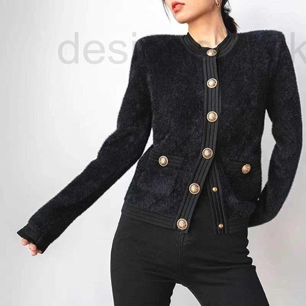 women's knits & tees designer autumn winter new checker thickened mink knitted cardigan sweater coat women 0br0, White 
women's knits & tees designer autumn winter new checker thickened mink knitted cardigan sweater coat women 0br0, White