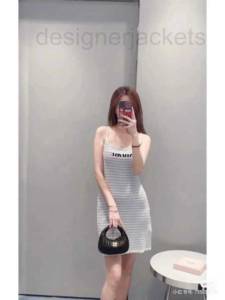 casual dresses designer mr2023 summer new fashion versatile fresh sweet letter jacquard stripe sling mid-length dress women y9hr, Black;gray
casual dresses designer mr2023 summer new fashion versatile fresh sweet letter jacquard stripe sling mid-length dress women y9hr, Black;gray