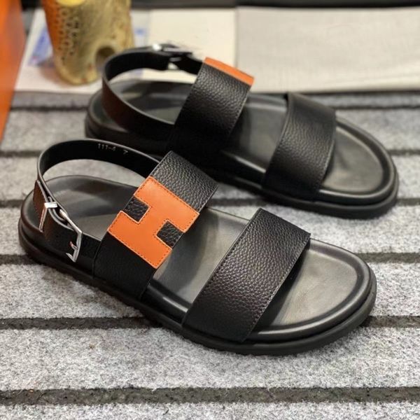 5a brand designer sandals men's new color-blocking leather casual sandals thick soles anti-slip outdoor slippers beach shoes h sandals, Black
5a brand designer sandals men's new color-blocking leather casual sandals thick soles anti-slip outdoor slippers beach shoes h sandals, Black